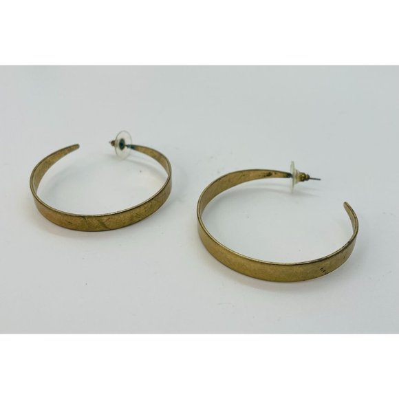 Copper Hoop Earrings, Boho Vacation Minimal - Picture 2 of 4